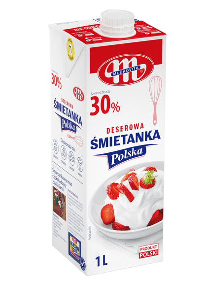 Plakamoji grietinėlė, 30%, UAT, 1 l