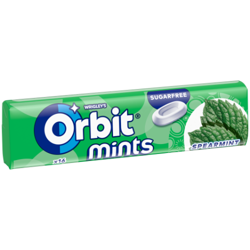 Pastilės ORBIT Spearmint, 28 g