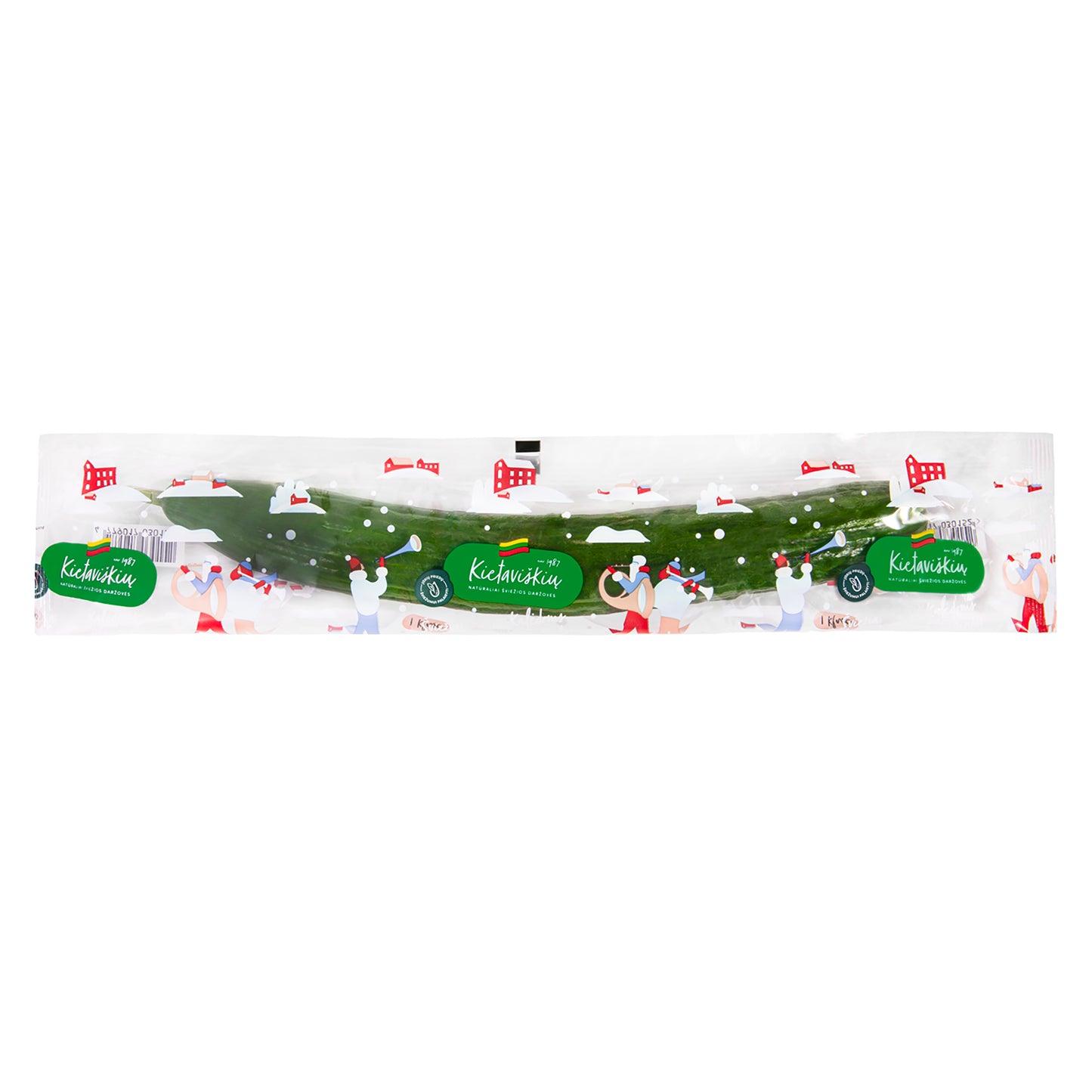 Cucumbers, Lithuanian, long-fruited, pcs., 250-330 g