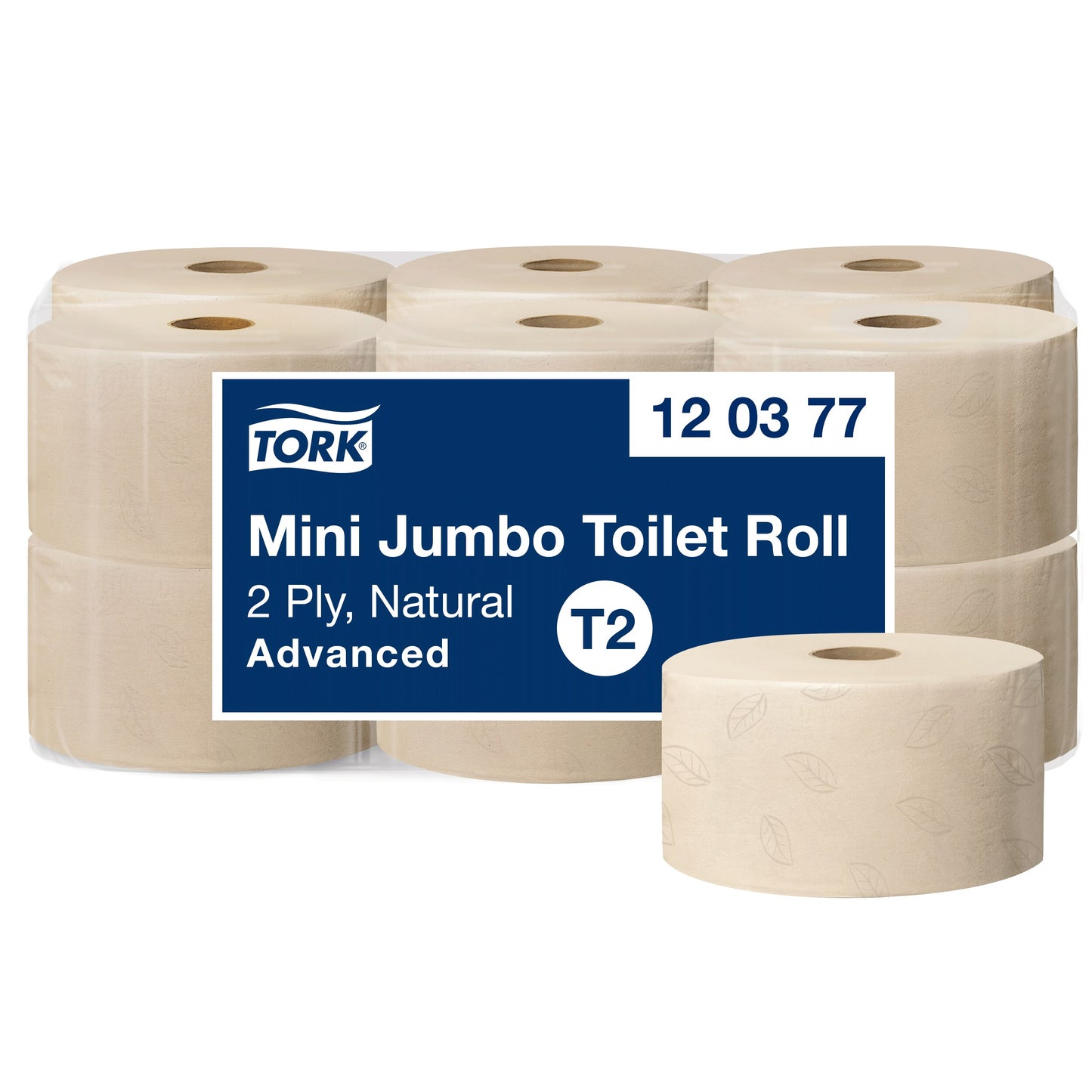 Toilet paper TORK ADVANCED MINI JUMBO T2,120377, 2 ply, 9.4 cm x 170 m, natural color.