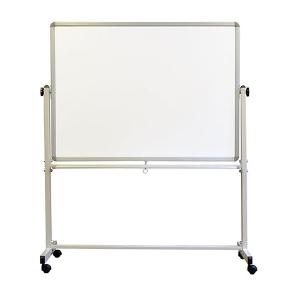 Double-sided flip-top magnetic board MEMOBE BASIC, 200x100 (height with frame 185) cm, mobile