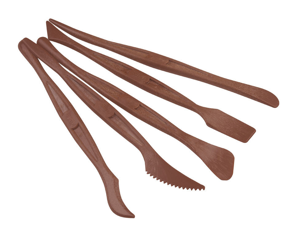 Įrankiai lipdymui JOVI, plastikas, 5 vnt. pakelyje