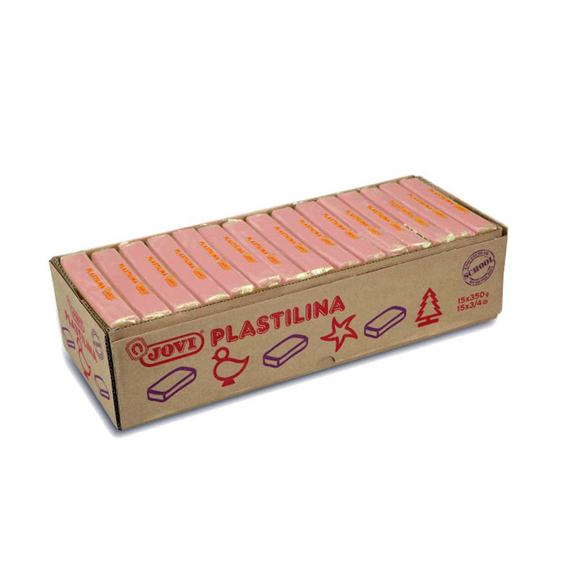 Plasticine JOVI, 350g. light pink color.