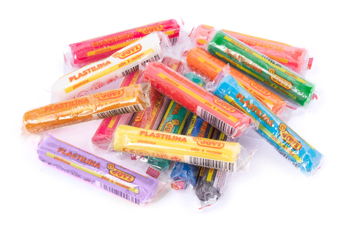 Plasticine JOVI, 15 colors x 15g set