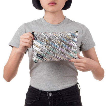 Penalas-pieštukinė ZIPIT Metallic Jumbo Pouch, ZTJ-MT-2, Sidabrinė