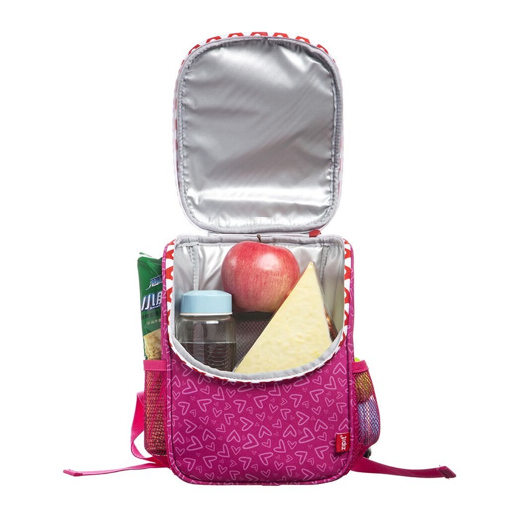 Pietų dėžutė su petnešomis, ZIPIT, Wildlings Lunch Bag, LBWD-HIPS, Rožinės sp.