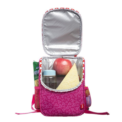 Pietų dėžutė su petnešomis, ZIPIT, Wildlings Lunch Bag, LBWD-HIPS, Rožinės sp.