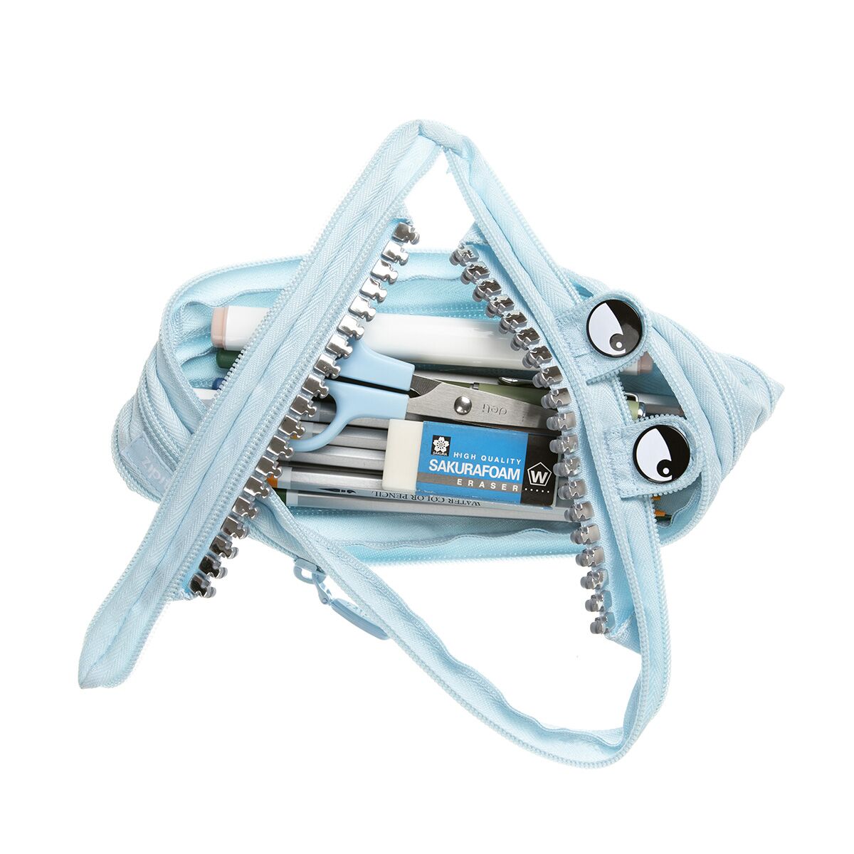 Pencil case ZIPIT Grillz Monster Pouch, ZTM-GR4, Light blue