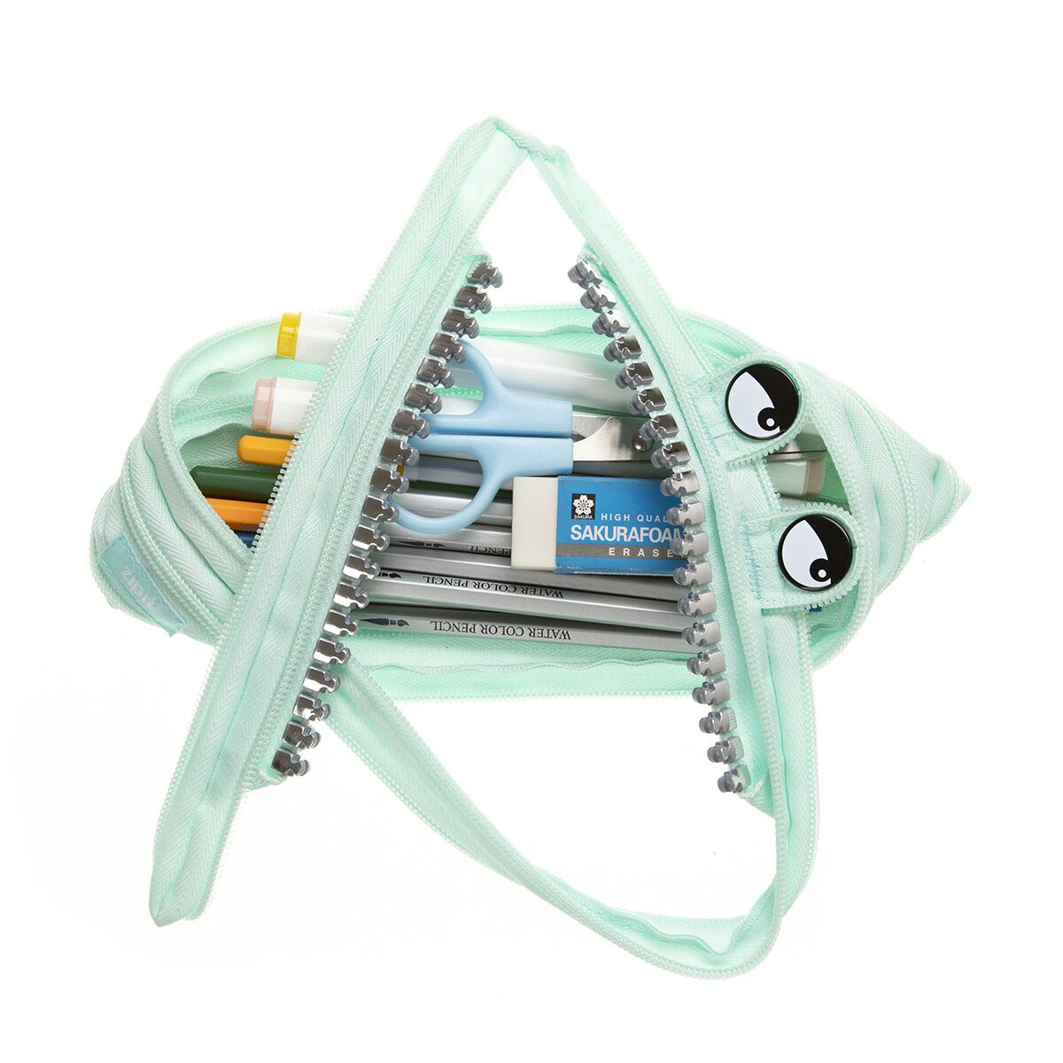 Pencil case ZIPIT Grillz Monster Pouch, ZTM-GR6, Mint color