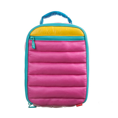Lunch box + ice pack, ZIPIT, Puffer Lunch Bag, LB-P1, Pink
