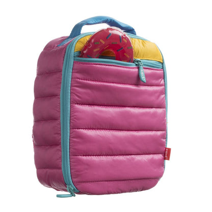 Lunch box + ice pack, ZIPIT, Puffer Lunch Bag, LB-P1, Pink