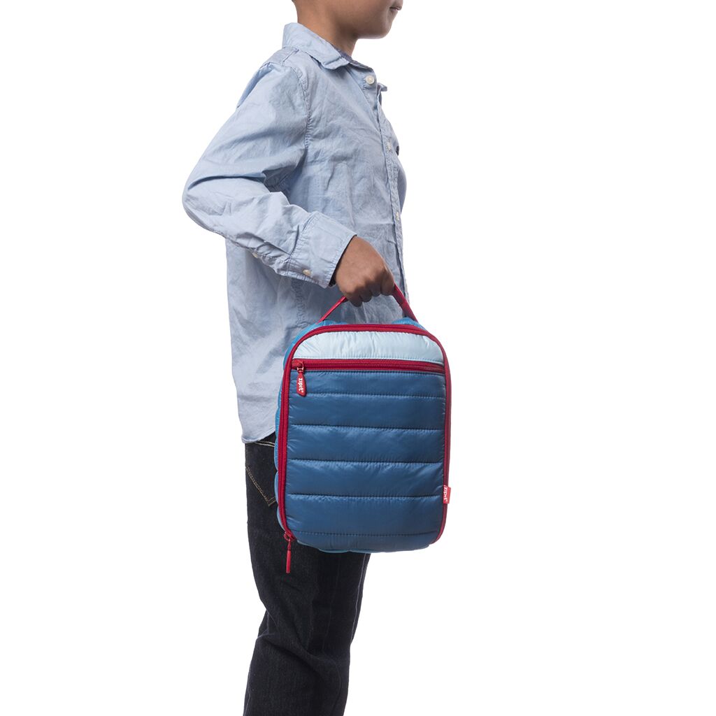 Lunch box + ice pack, ZIPIT, Puffer Lunch Bag, LB-P4, Blue