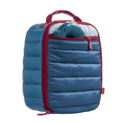 Lunch box + ice pack, ZIPIT, Puffer Lunch Bag, LB-P4, Blue