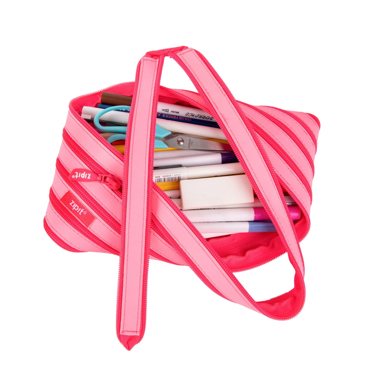 Pencil case ZIPIT Candy Jumbo, strawberry color
