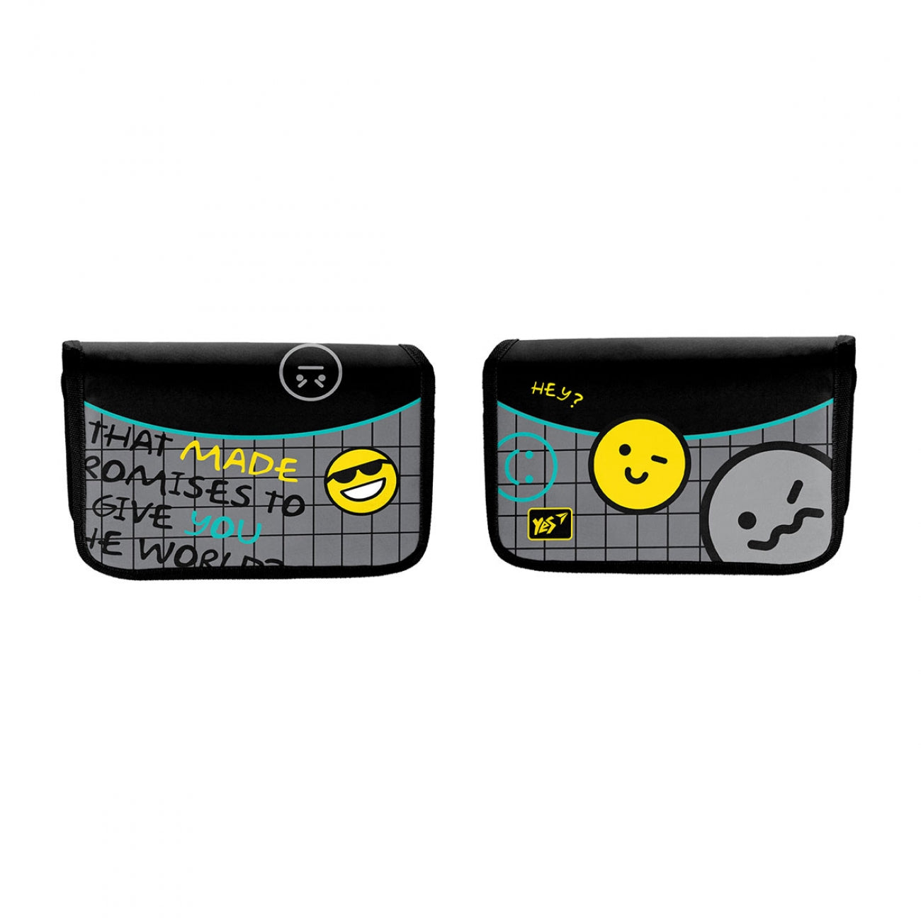Shaped pencil case YES single with flap HP-03 Happy time