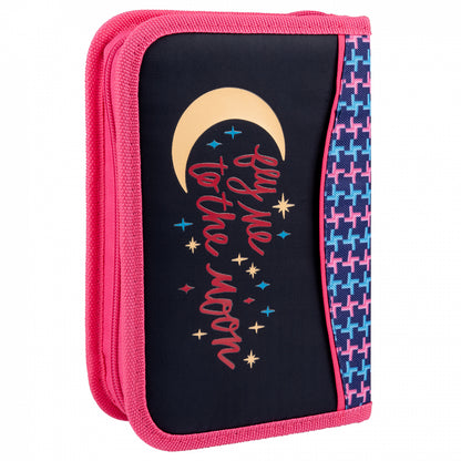 YES single shaped pencil case with two flaps HP-04 Fantastic Kitty