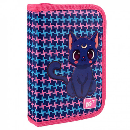 YES single shaped pencil case with two flaps HP-04 Fantastic Kitty