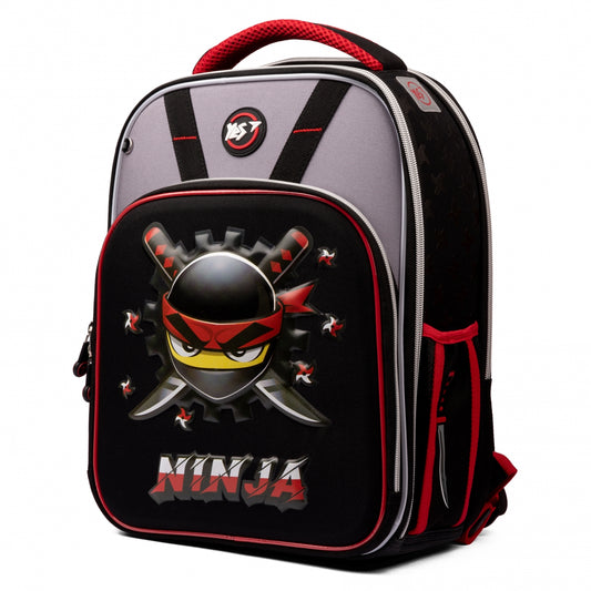 Backpack with padded back YES S-78 Ninja, black-red