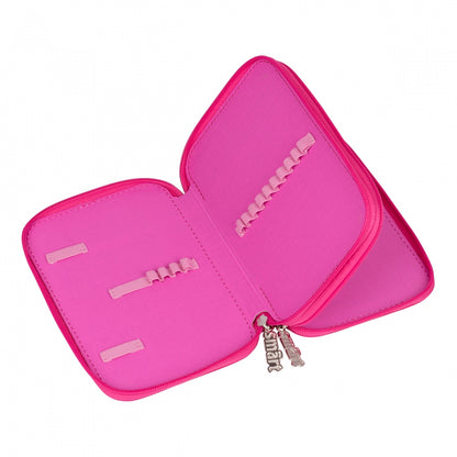 SMART double shaped pencil case, HP-01 Hello, panda, blue/pink