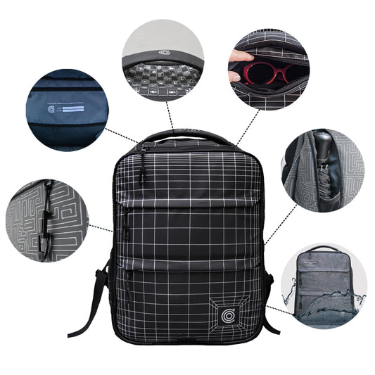 Forminė kuprinė LABYRINTH kolekcija OUT OF CONTROL PEOPLE, 27 litrų talpos