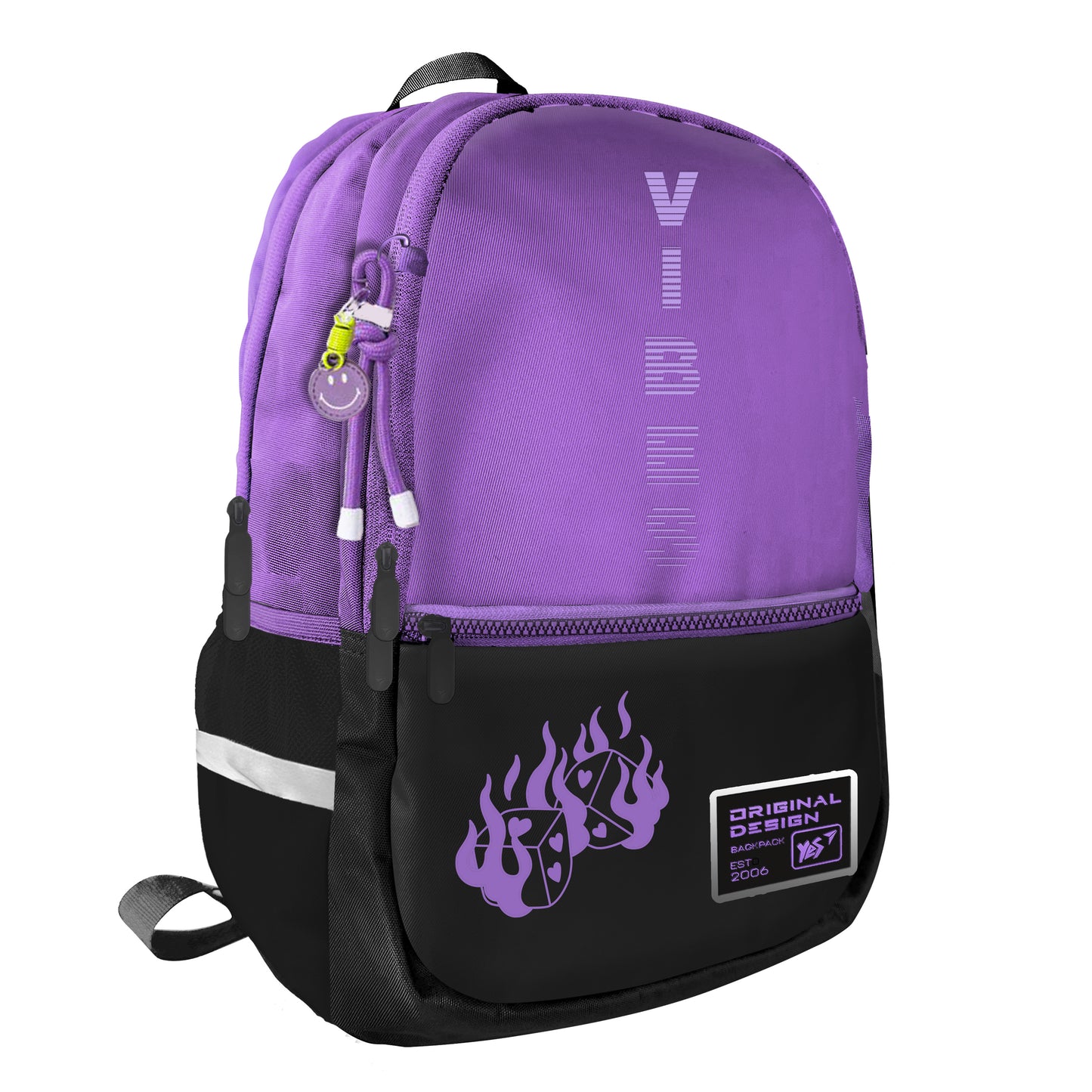 Kuprinė YES T-113 Lilac Cubes, 420x270x125 mm