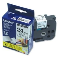 Tape BROTHER TZE-251, 24 mm x 8 m, black letters