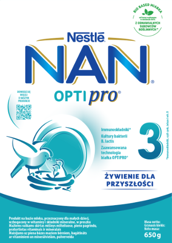 Milk formula NAN OPTIPRO 3, from one year of age, 650g
