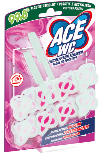 WC toilet freshener-cleaner ACE, Eucalyptus Flower, 2 pcs x 48 g