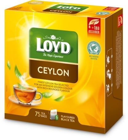 Aromatized black tea LOYD Ceylon, 75 x 2g