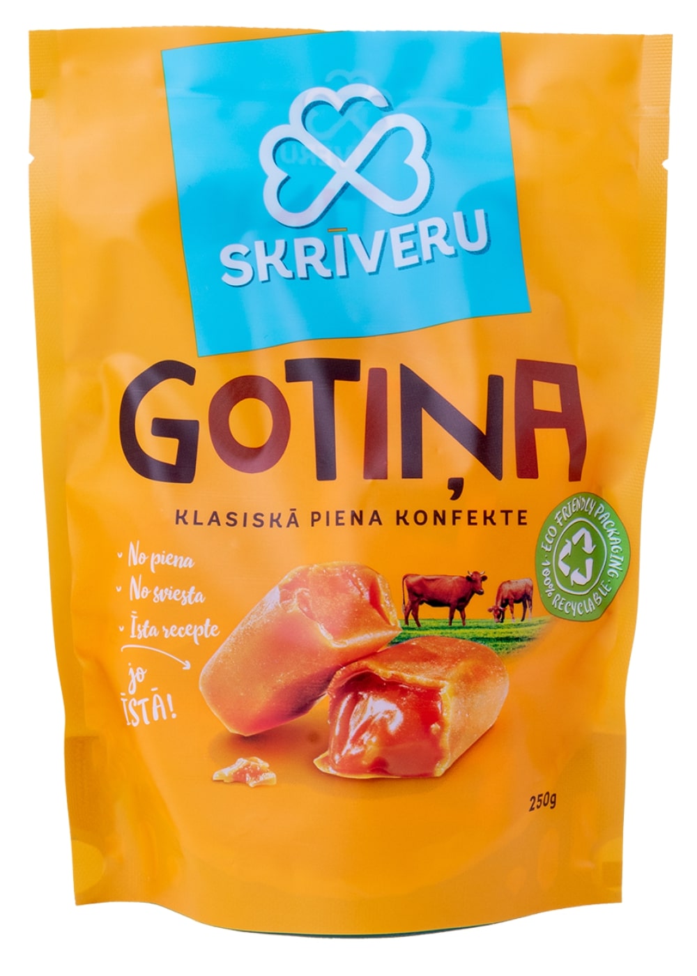 Dairy candies "Karvutė", classic, 250 g