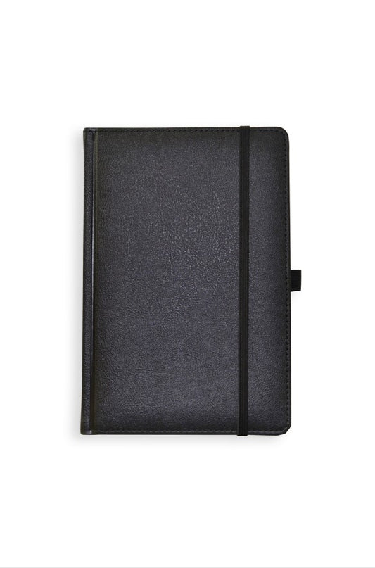 Calendar - notebook UNIVERSAL BLACK EDITION, PU, ​​A5, without dates, black
