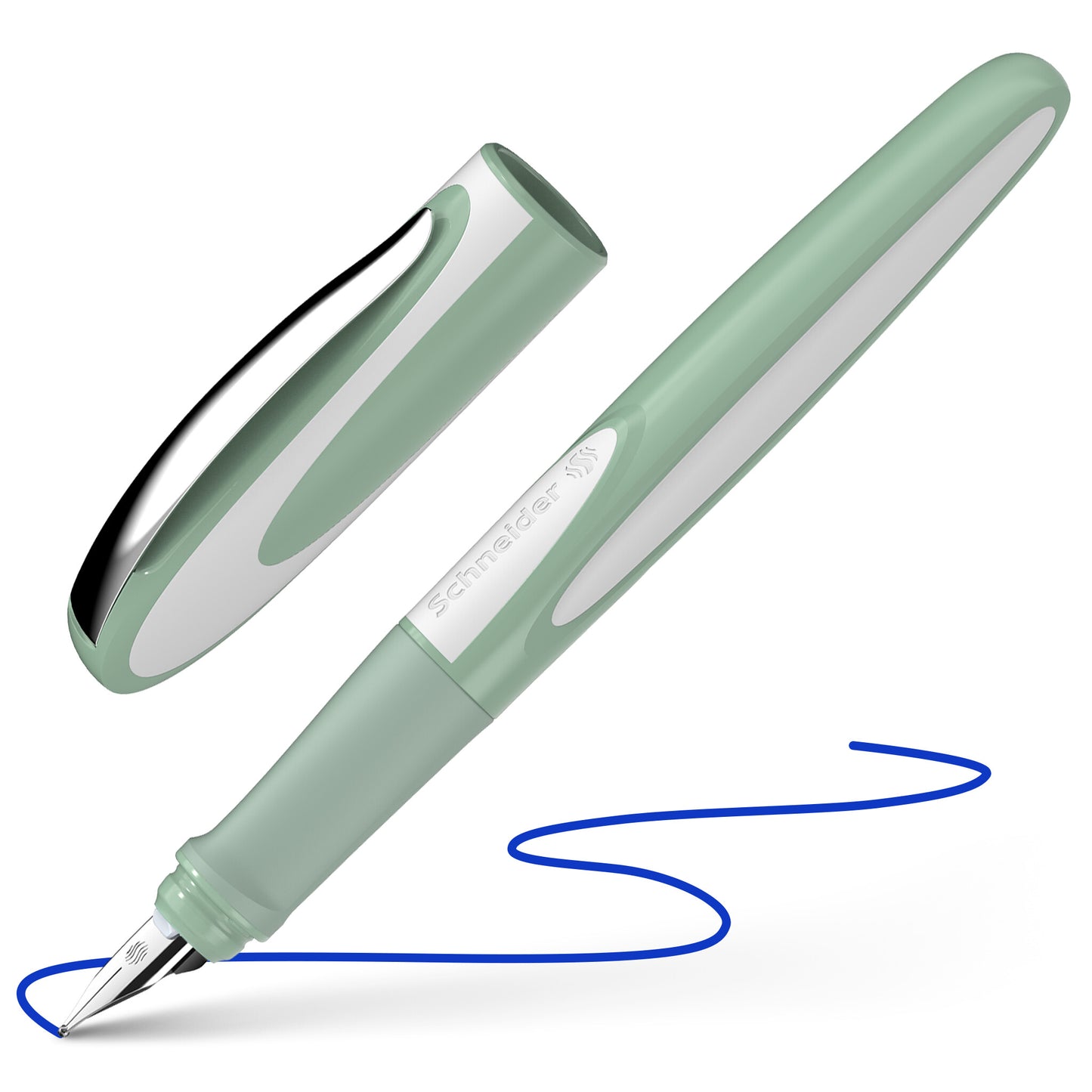 Fountain pen SCHNEIDER RAY L, green body (pistacchio), left-handed