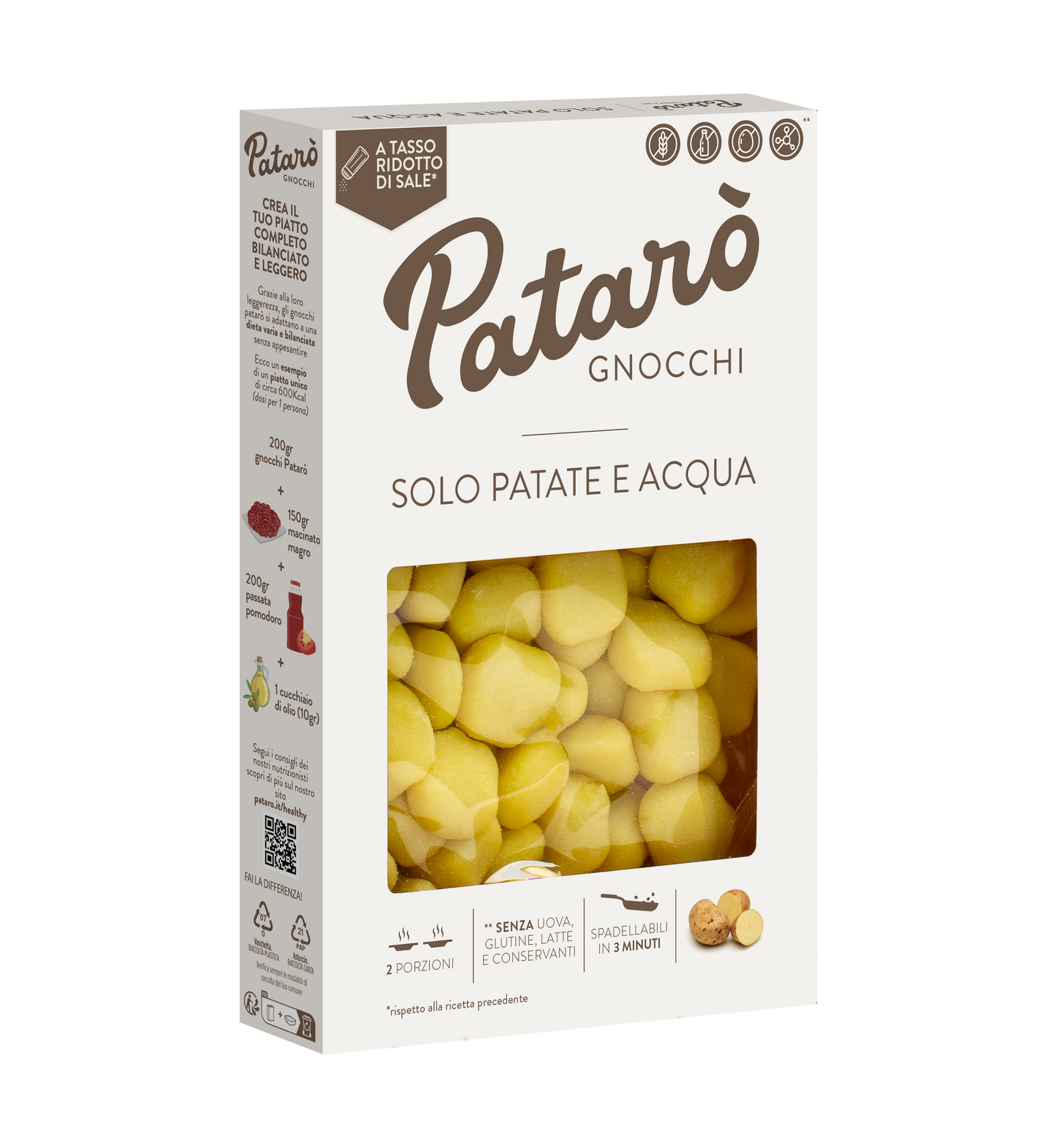 Itališki bulvių virtinukai PATARO, 400 g