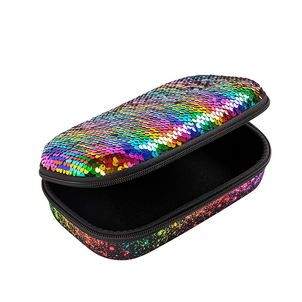 Pencil case ZIPIT Glitter Sequins, multi-colored