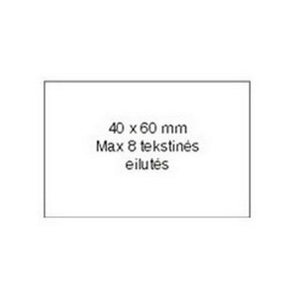 Stamp 40x60 mm with polymer