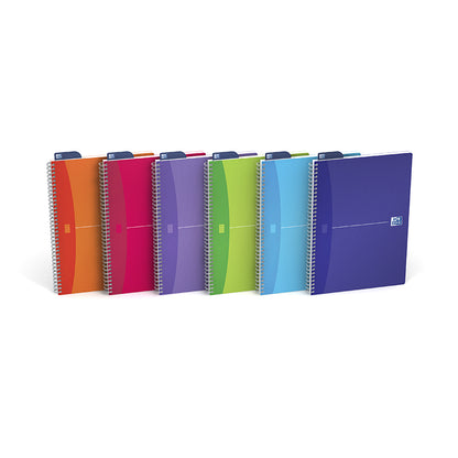 Notebook with spiral OXFORD MY COLOURS, A4, 90 sheets, with squares