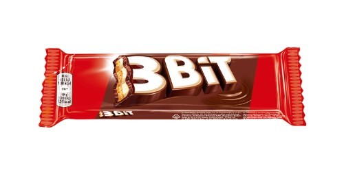 Šokoladinis batonėlis 3BIT, 46 g