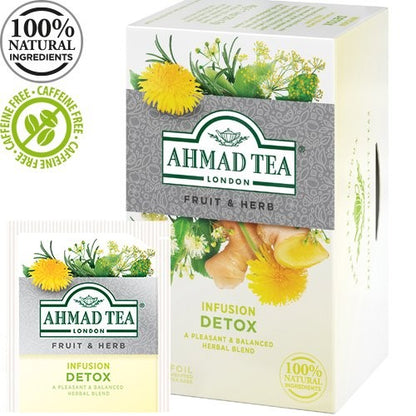 AHMAD ALU Detox tea, 20 sachets of 2 g each