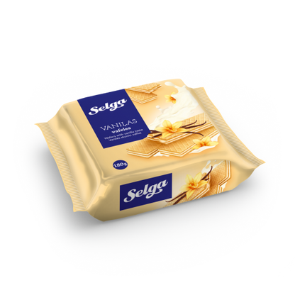 Vafliai SELGA, vaniliniai, 180 g