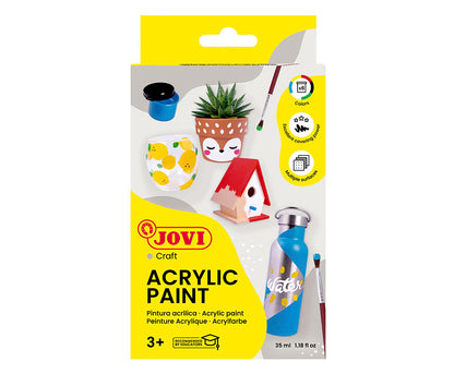 Dekoraciniai dažai sustingusioms figūrėlėms JOVI, 6sp.