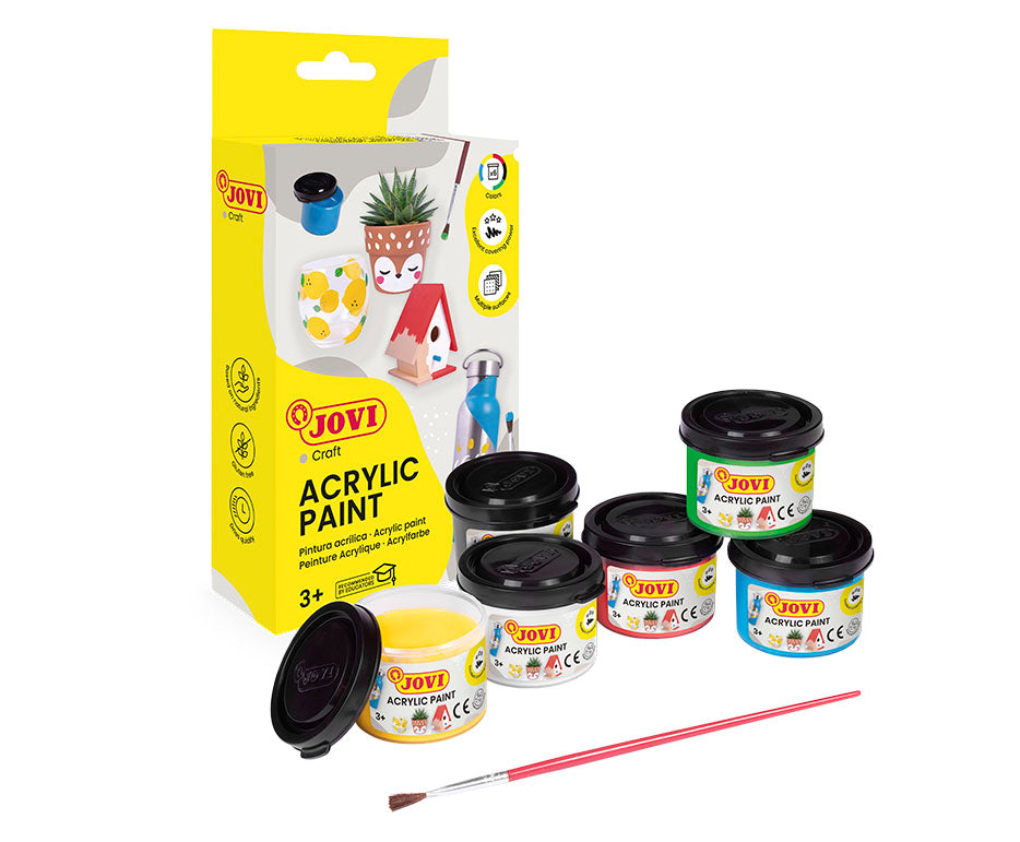 Dekoraciniai dažai sustingusioms figūrėlėms JOVI, 6sp.