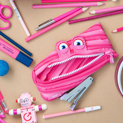 Pencil case ZIPIT Wildlings Pouch, ZTM-WD-HIP, Pink