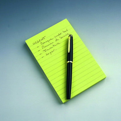 Post-it sticky notes, 102 x 152 mm, 100 sheets, squared, yellow