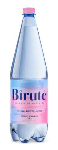 Natural mineral water BIRUTĖ, carbonated, 1.5 l, PET D