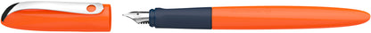 Fountain pen SCHNEIDER Wavy A, for right and left-handed people, orange body