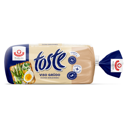 Duona TOSTE viso grūdo skrudinimui duona, 500g