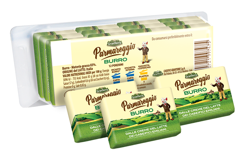 Sviestas PARMAREGGIO, 10,4g. x 12 vnt,  125 g