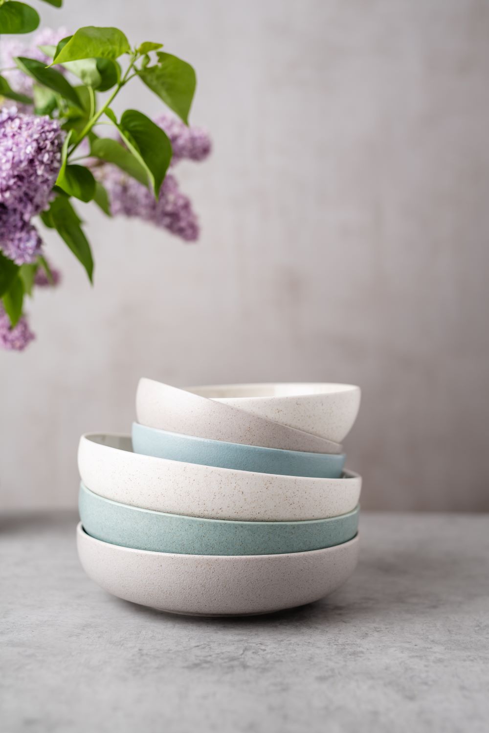 Lėkštė GRANITE Mint, gili, porcelianas, 1,2 l, D 22 cm, H 5,5 cm, vnt