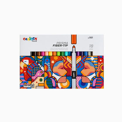 Felt-tip pens CARIOCA Plus Prisma 18 colors