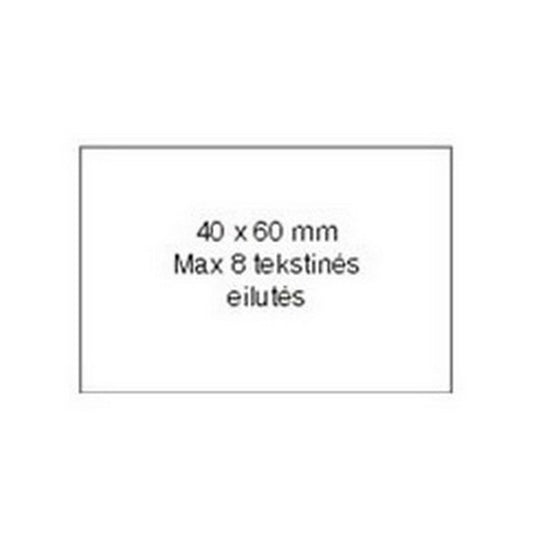 Antspaudas 40x60 mm su polimeru